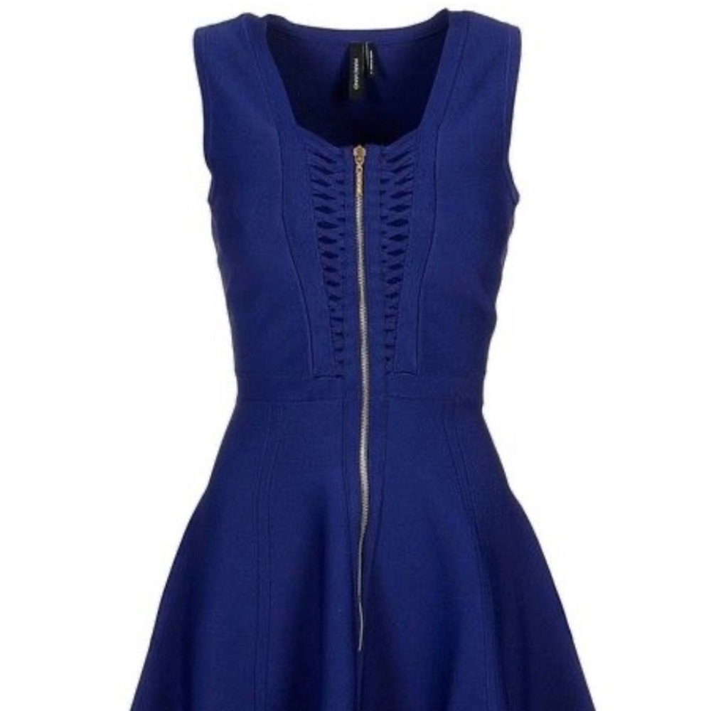 Marciano Zip Dress Size S Blue